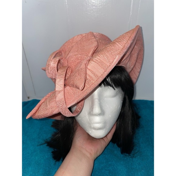 Vintage Kentucky Derby Preakness Belmont Easter Church‎ Hat Pinkish - Picture 1 of 4